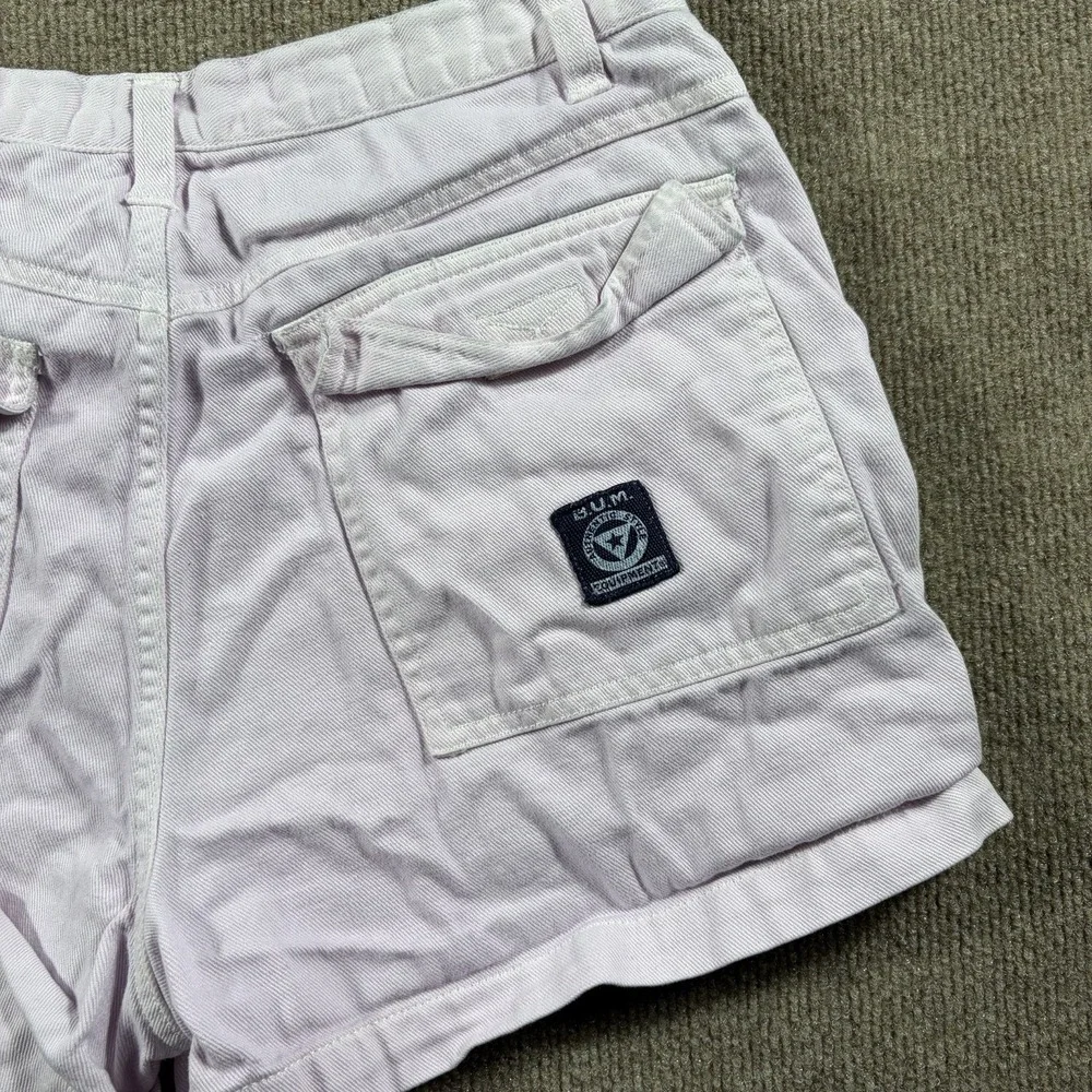 B.U.M Equipment Y2K White‎ Shorts Womens Size 9 Color White 100% Cotton